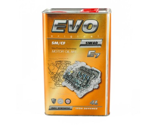 Моторна олива EVO E7 5W-40 SN/CF 4L (E7 4L 5W-40)