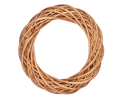 Різдвяний вінок YES! Fun ротанговий золотий, 30 см (974233)