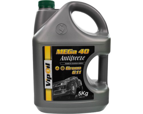Антифриз VIPOIL G11 MEGA Green 40 5 кг (701430) 