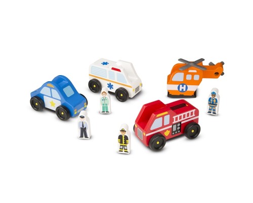 Ігровий набір Melissa&Doug Дерев'яний аварійний набір Транспорт (MD19285)