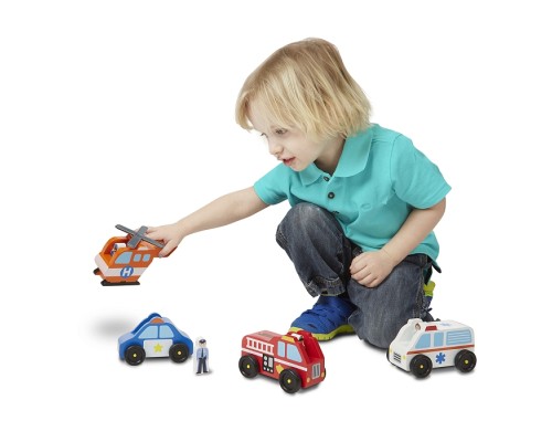Ігровий набір Melissa&Doug Дерев'яний аварійний набір Транспорт (MD19285)