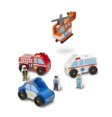 Ігровий набір Melissa&Doug Дерев'яний аварійний набір Транспорт (MD19285)
