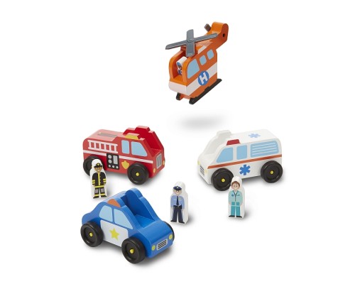 Ігровий набір Melissa&Doug Дерев'яний аварійний набір Транспорт (MD19285)