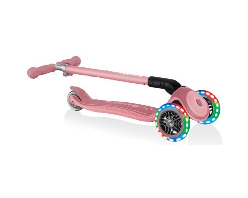 Самокат Globber Primo Foldable Plus Lights пастельно-рожевий (439-210)