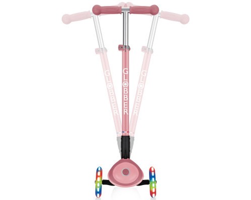 Самокат Globber Primo Foldable Plus Lights пастельно-рожевий (439-210)