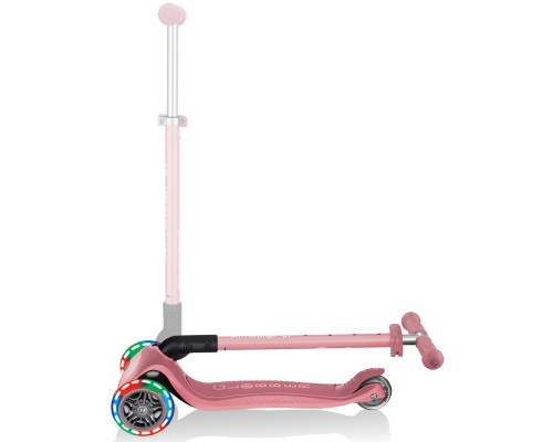 Самокат Globber Primo Foldable Plus Lights пастельно-рожевий (439-210)