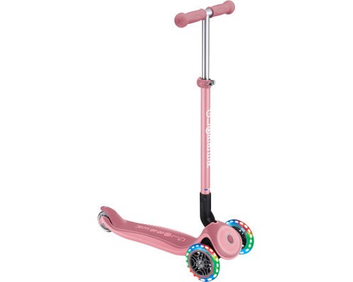 Самокат Globber Primo Foldable Plus Lights пастельно-рожевий (439-210)