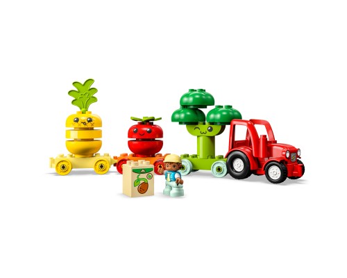 Конструктор LEGO DUPLO My First Трактор для вирощування фруктів та овочів 19 деталей (10982)
