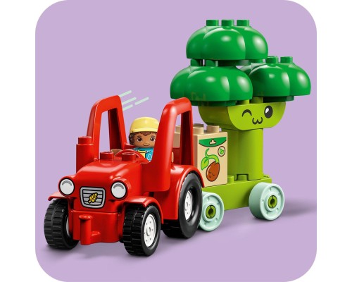 Конструктор LEGO DUPLO My First Трактор для вирощування фруктів та овочів 19 деталей (10982)