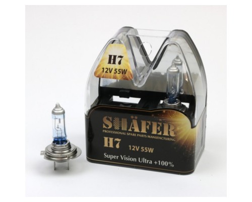 Автолампа SHAFER H712V55WSuperVisionUltra+100 (SL3007)