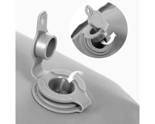 Матрац надувний Naturehike NH19QD010 200 х 140 см Grey (6927595773963)