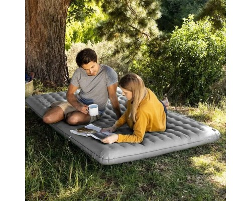 Матрац надувний Naturehike NH19QD010 200 х 140 см Grey (6927595773963)