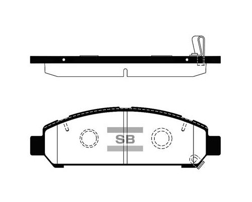 Гальмівні колодки HI-Q SP1454