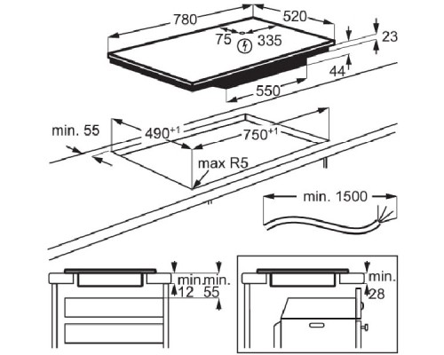 Варочна поверхня Electrolux EIV84550