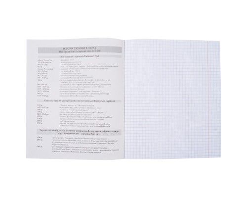 Зошит Kite предметний Cat 48 аркушів, клітинка, історія (K23-240-20)