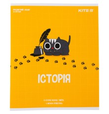 Зошит Kite предметний Cat 48 аркушів, клітинка, історія (K23-240-20)