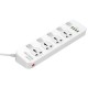 Мережевий фільтр живлення LDNIO SC4408, 4 роз+4USB (SC4408)