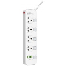Мережевий фільтр живлення LDNIO SC4408, 4 роз+4USB (SC4408)