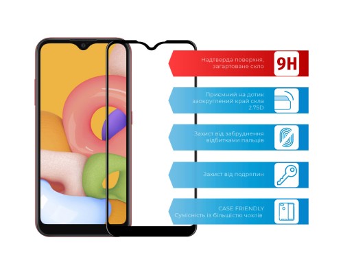 Скло захисне ACCLAB Full Glue Samsung A01 (1283126508493)