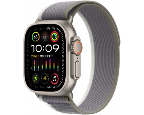 Смарт-годинник Apple Watch Ultra 2 GPS + Cellular, 49mm Titanium Case with Green/Grey Trail Loop - S/M (MRF33UL/A)