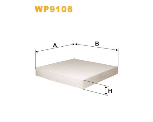Фільтр салону Wixfiltron WP9106 Фільтр салону Wixfiltron WP9106