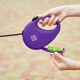 Повідок для собак WAUDOG R-leash з контейнером для пакетів S до 12 кг 3 м фіолетовий (26279)