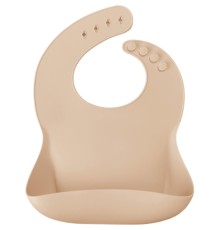 Слинявчик MinikOiOi Basics-Bib силіконовий 100 (Bubble Beige) (101020057)