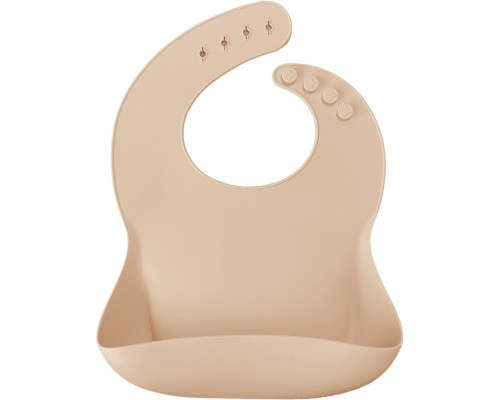 Слинявчик MinikOiOi Basics-Bib силіконовий 100 (Bubble Beige) (101020057)