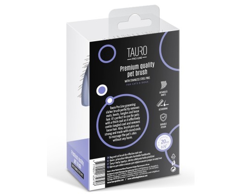 Гребінець для тварин Tauro Pro Line teeth 20 мм фіолетовий (TPLY63479)