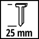 Цвяхи Einhell для цвяхозабивача, 25мм, 3000шт (4137871)