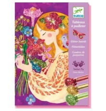 Набір для творчості Djeco Аромат квітів художній комплект для малювання блискітками (DJ09508)