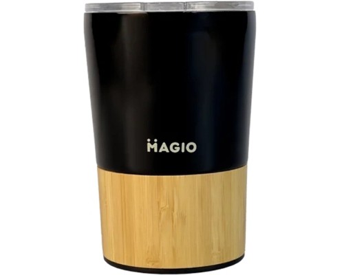 Термокружка Magio Бамбук 400 мл Чорна (MG-1044B)