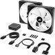 Кулер до корпусу Corsair iCUE Link QX140 RGB PWM PC Fans Starter Kit with iCUE LINK System Hub (CO-9051004-WW)