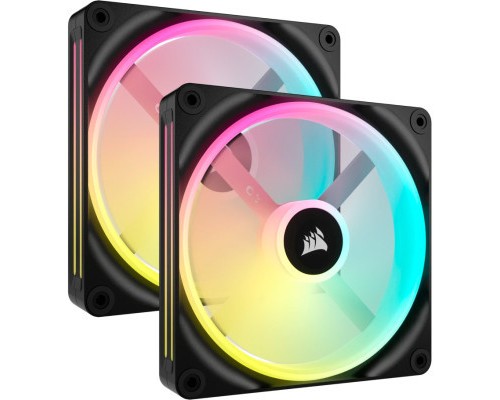 Кулер до корпусу Corsair iCUE Link QX140 RGB PWM PC Fans Starter Kit with iCUE LINK System Hub (CO-9051004-WW)