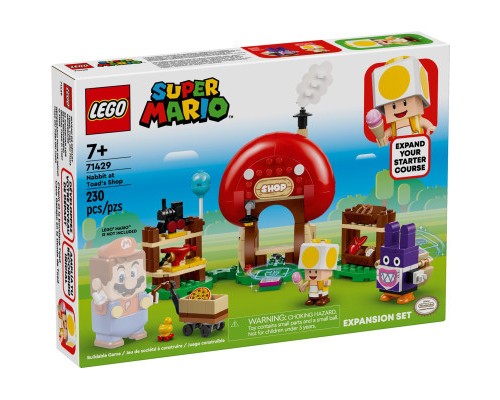 Конструктор LEGO Super Mario Nabbit у крамниці Toad. Додатковий набір 230 деталей (71429)