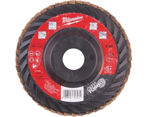 Круг зачистний Milwaukee пелюстковий CERA TURBO SLC50/125, зерно 80, 125мм (4932472233)