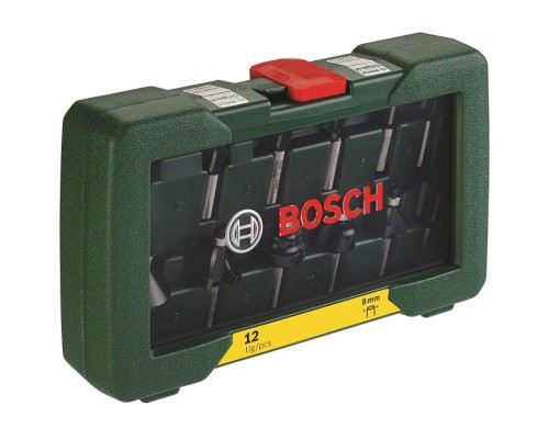 Набір фрез Bosch Expert for Wood 8мм, 12шт (2.607.019.466)