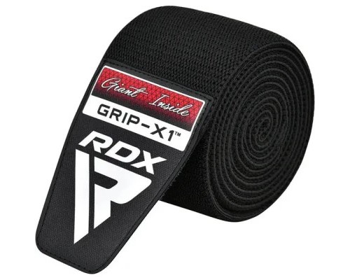 Бинт для спорту RDX на коліна K1 GYM Knee Wraps Full Black (WAH-K1FB)