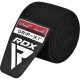 Бинт для спорту RDX на коліна K1 GYM Knee Wraps Full Black (WAH-K1FB)