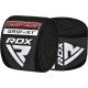 Бинт для спорту RDX на коліна K1 GYM Knee Wraps Full Black (WAH-K1FB)