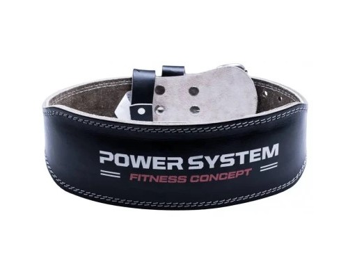 Атлетичний пояс Power System PS-3100 Power шкіряний Black M (PS-3100_M_Black)