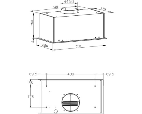 Витяжка кухонна Hansa OMP6553BGH