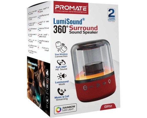 Акустична система Promate Glitz Red (glitz.red) 