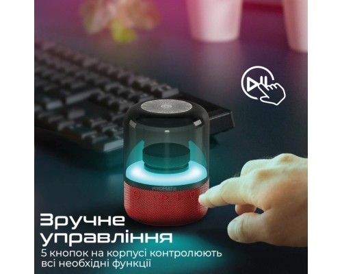 Акустична система Promate Glitz Red (glitz.red) 
