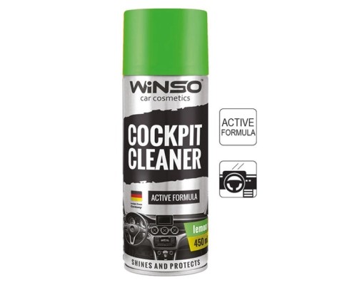 Автополіроль WINSO Cockpit Cleaner лимон 450ml (840540)