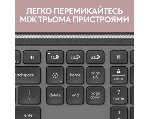 Комплект Logitech MK950 Bluetooth/Wireles UA Graphite (920-012490)