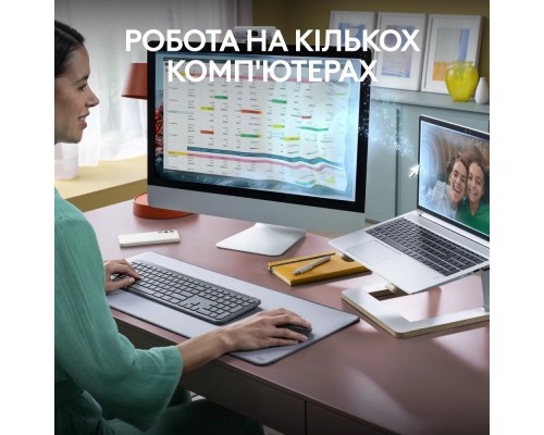 Комплект Logitech MK950 Bluetooth/Wireles UA Graphite (920-012490)