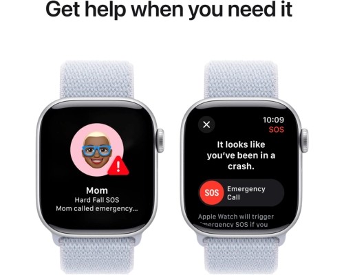 Смарт-годинник Apple Watch Series 10 GPS 42mm Silver Aluminium Case with Blue Cloud Sport Loop (MWWD3QH/A)