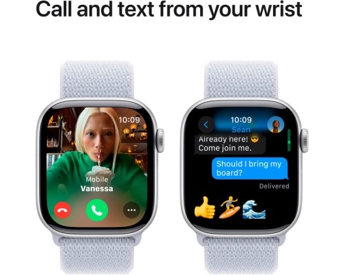 Смарт-годинник Apple Watch Series 10 GPS 42mm Silver Aluminium Case with Blue Cloud Sport Loop (MWWD3QH/A)