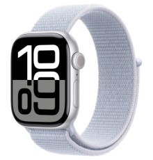 Смарт-годинник Apple Watch Series 10 GPS 42mm Silver Aluminium Case with Blue Cloud Sport Loop (MWWD3QH/A)